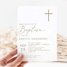 Modern minimal baptism