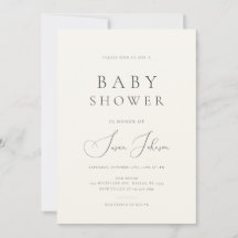 Modern minimal bedövning - Aesthetic Baby Shower