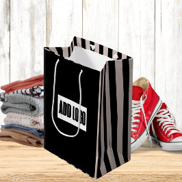 Modern Minimal Beige Black Rand Business Logotyp