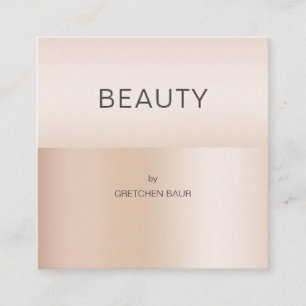 Modern minimal Beige Skin Färg Fyrkantigt Visitkort