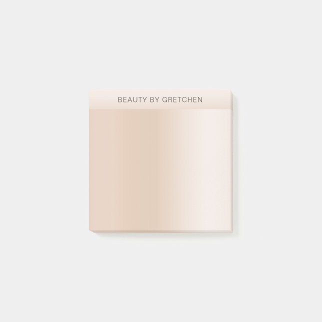 Modern minimal Beige Skin Färg Post-it Block (Framsida)