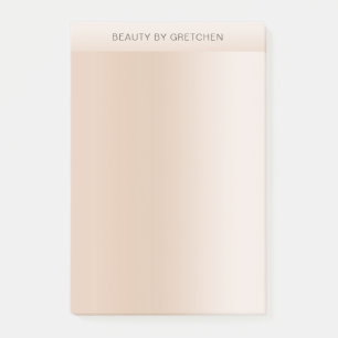 Modern minimal Beige Skin Färg Post-it Block