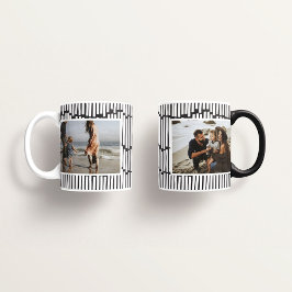 Modern minimal bild 2 svart och vit bild kaffemugg