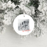 Modern minimal bild av vintagen i julfamiljen julgransprydnad keramik<br><div class="desc">Modern minimal Juldag-vintage,  indicerad fotoutsmyckning för helgdag</div>