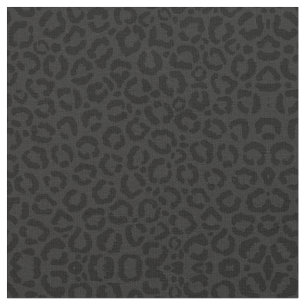 Modern Minimal Black Leopard Print Tyg