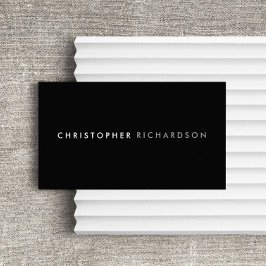 MODERN & MINIMAL Black/White Visitkort