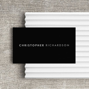 MODERN & MINIMAL Black/White Visitkort