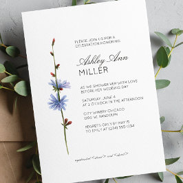 Modern minimal Blommigt, detaljinformation om Bröl Inbjudningar