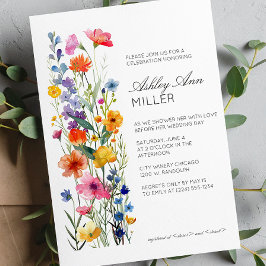 Modern minimal Blommigt, detaljinformation om Bröl Inbjudningar