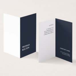 Modern minimal Blue White Consultant Kort