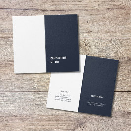 Modern minimal Blue White Consultant Kort