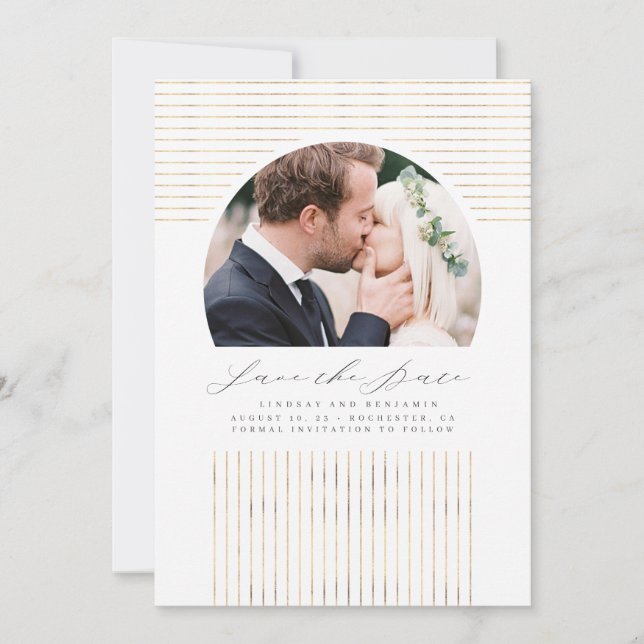 Modern Minimal bohemisk Spara datumfoto Spara Datumet (Framsida)