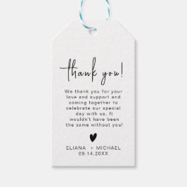 Modern Minimal Boho 1:a födelsedag Presentetikett