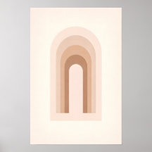 Modern Minimal Boho Abstrakt Neutrala Valvbågar