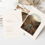 Modern minimal Boho Arch Photo Bröllop Inbjudningar<br><div class="desc">Designad att samordna med för "Arches Minimalist" bröllopsinbjudan. Om du vill ändra information klickar du på Information. Om du vill flytta texten eller ändra storlek, teckensnitt eller färg klickar du på Redigera med Design Verktyg. Visa samlingslänken på den här sidan om du vill se alla matchande objekt i den här...</div>