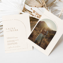 Modern minimal Boho Arch Photo Bröllop