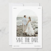 Modern Minimal Boho Båge Foto Dubbelsidig