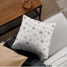 Modern Minimal Boho-Blommigt Design Dekorativ kudd