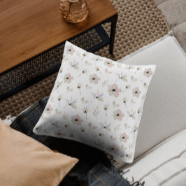 Modern Minimal Boho-Blommigt Design Dekorativ kudd Kudde