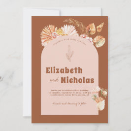 Modern Minimal Boho Desert | Terra Cotta Inbjudningar