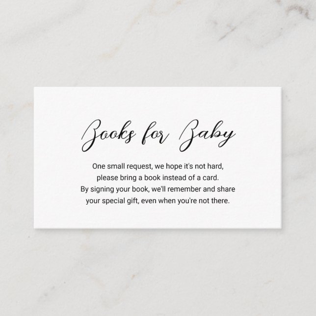 Modern minimal Bokar för Baby enkel babystövel Tilläggskort (Framsida)