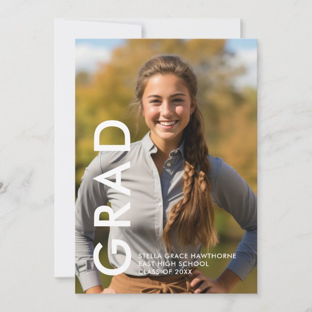 Modern Minimal Bold Grad  Meddelande (Framsida)