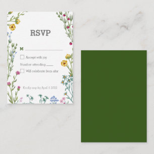 Modern minimal botanisk Blommigt Anteckningskort