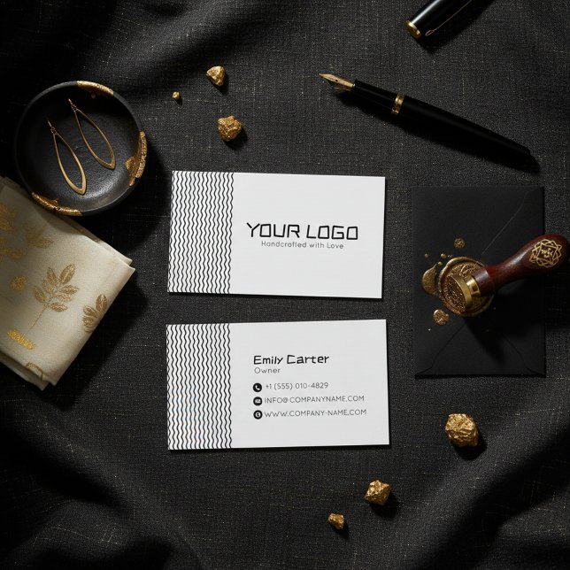 Modern Minimal Brand Logo Business Card Design Visitkort (Skapare uppladdad)