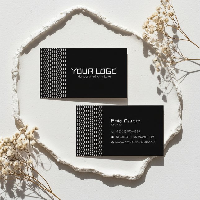 Modern Minimal Brand Logo Business Card Design Visitkort (Skapare uppladdad)