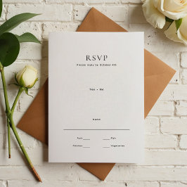 Modern Minimal Bröllop OSA Kort
