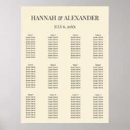 Modern Minimal Bröllopsväggskylt Poster