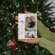 Modern Minimal Burgundy Merry Typography 2-foto