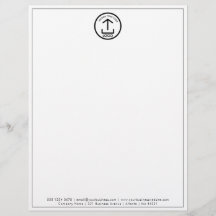 Modern Minimal Business Logotyp Letterhead