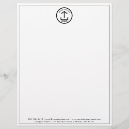 Modern Minimal Business Logotyp Letterhead Brevhuvud