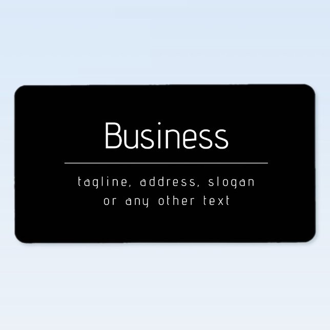 Modern Minimal Business Namn och annan information Adressetikett (Skapare uppladdad)