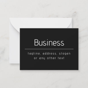 Modern Minimal Business Namn och annan information Anteckningskort