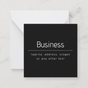 Modern Minimal Business Namn och annan information Anteckningskort