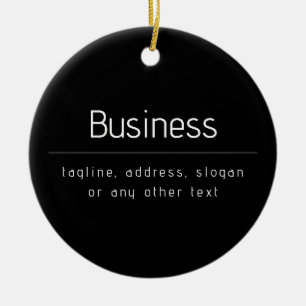 Modern Minimal Business Namn och annan information Julgransprydnad Keramik