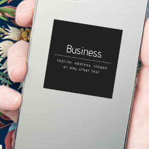 Modern Minimal Business Namn och annan information Klistermärken