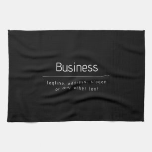 Modern Minimal Business Namn och annan information Kökshandduk