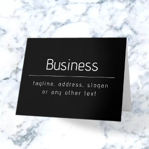 Modern Minimal Business Namn och annan information Kort