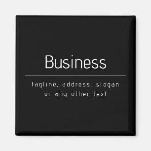Modern Minimal Business Namn och annan information Magnet
