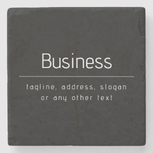 Modern Minimal Business Namn och annan information Stenunderlägg