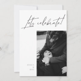 Modern minimal calligrafi efter Bröllopsfest