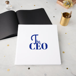 Modern Minimal CEO Blå Gästböcker