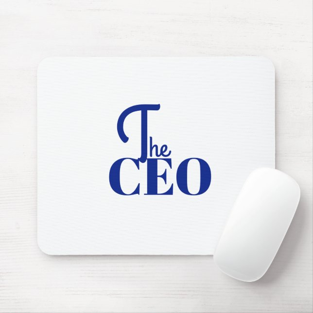 Modern Minimal CEO Blå Musmatta (Med mus)