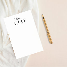 Modern minimal CEO Black Post-it Block