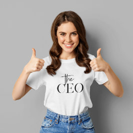 Modern minimal CEO Black T Shirt