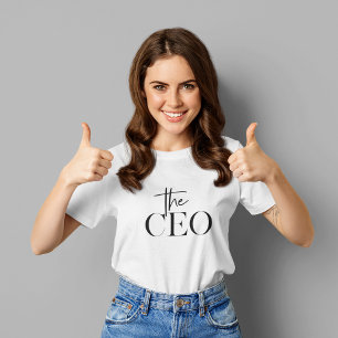 Modern minimal CEO Black T Shirt