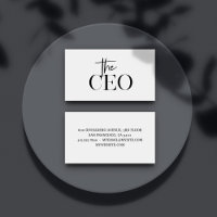 Modern minimal CEO Black